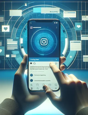 "Panduan Lengkap Instagram Story Viewer: Cara Melihat Story Secara Anonim - Ilustrasi menampilkan tampilan aplikasi Instagram dengan fokus pada fitur melihat story tanpa terdeteksi."